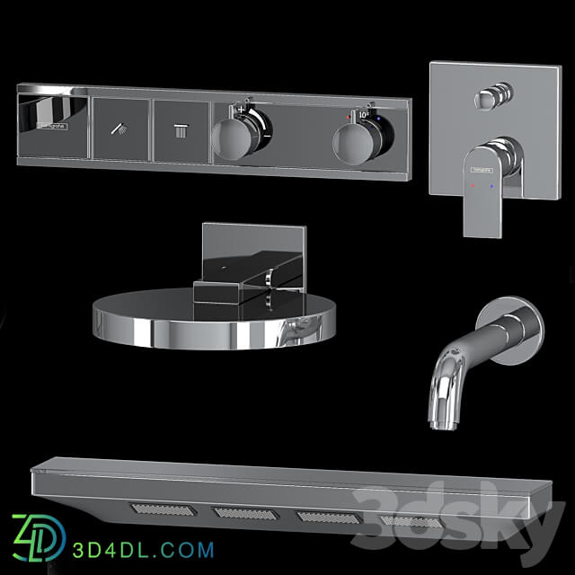 Hansgrohe set Rainfinity Metropol 3D Models