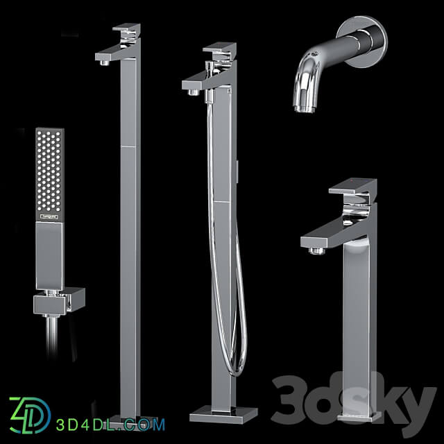 Hansgrohe set Rainfinity Metropol 3D Models