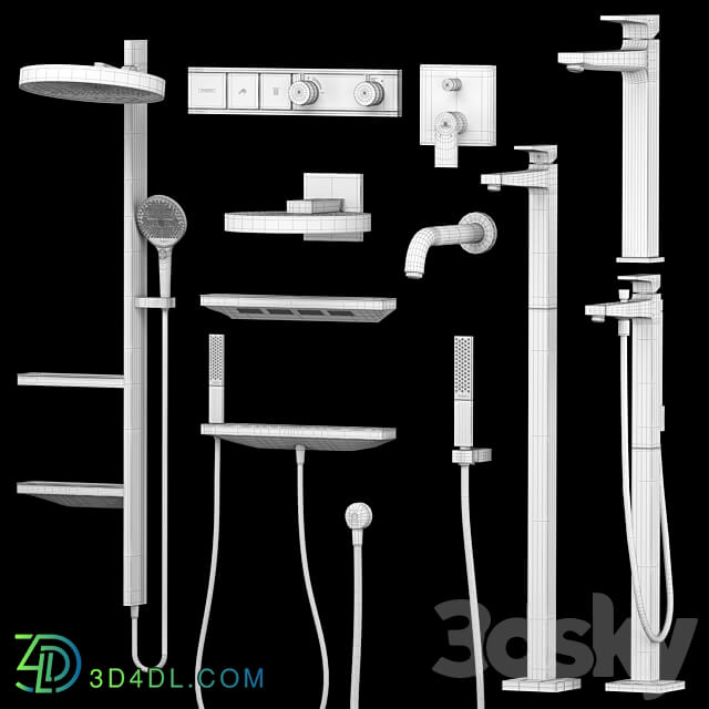 Hansgrohe set Rainfinity Metropol 3D Models