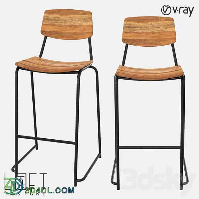 Bar stool LoftDesigne 1567 model 3D Models