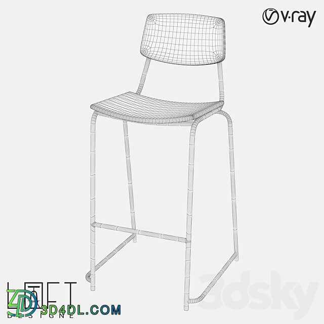 Bar stool LoftDesigne 1567 model 3D Models