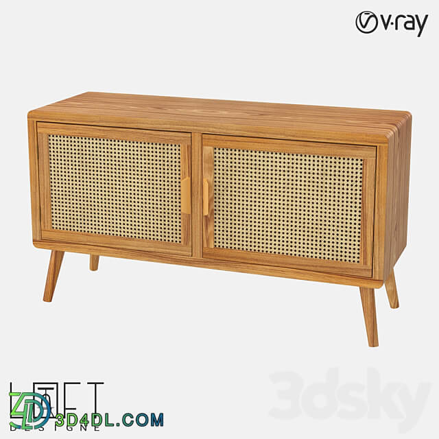 Chest of drawers LoftDesigne 7136 model Sideboard Chest of drawer 3D Models