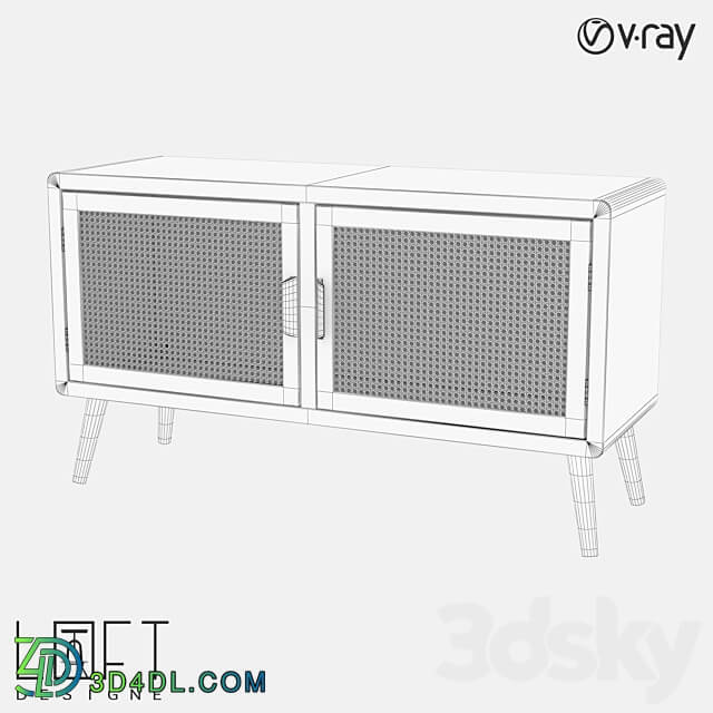 Chest of drawers LoftDesigne 7136 model Sideboard Chest of drawer 3D Models