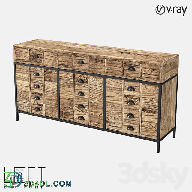 Chest of drawers LoftDesigne 7168 model Sideboard Chest of drawer 3D Models