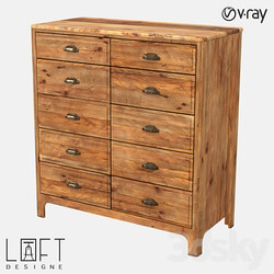 Chest of drawers LoftDesigne 7378 model Sideboard Chest of drawer 3D Models 