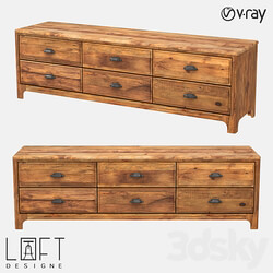 Chest of drawers LoftDesigne 7380 model Sideboard Chest of drawer 3D Models 