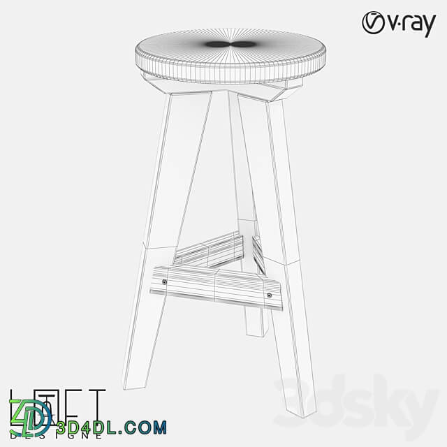 Bar stool LoftDesigne 31186 model 3D Models