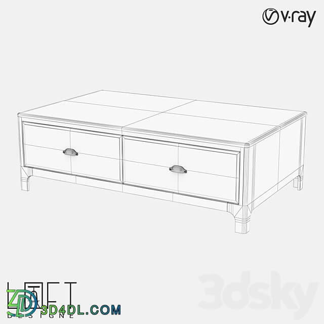 Coffee table LoftDesigne 60214 model 3D Models