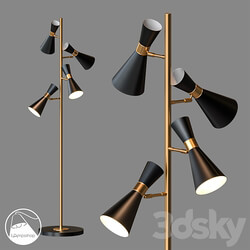 LampsShop.com T6010 Floor Lamp Campanula 3D Models 