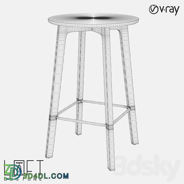 Bar table LoftDesigne 70104 model 3D Models