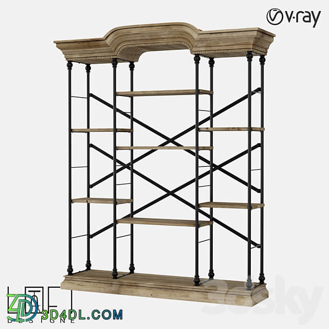 Bookcase LoftDesigne 80309 model 3D Models