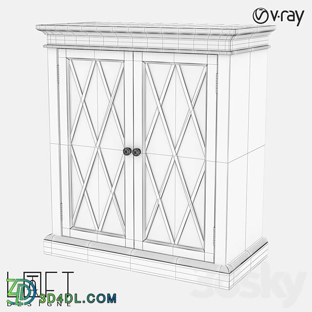 Chest of drawers LoftDesigne 80311 model Sideboard Chest of drawer 3D Models