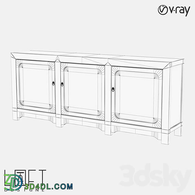 Chest of drawers LoftDesigne 80465 model Sideboard Chest of drawer 3D Models
