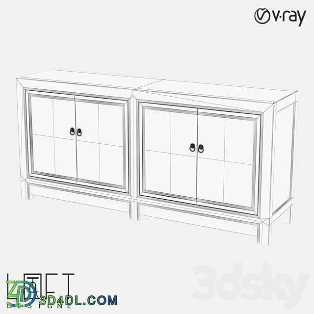 Chest of drawers LoftDesigne 80468 model Sideboard Chest of drawer 3D Models