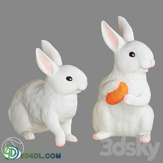 LampsShop.com UL7015a Street Light Rabbit 3D Models