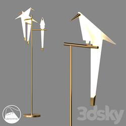 LampsShop.com T6003 Floor Lamp Birds Original A 3D Models 
