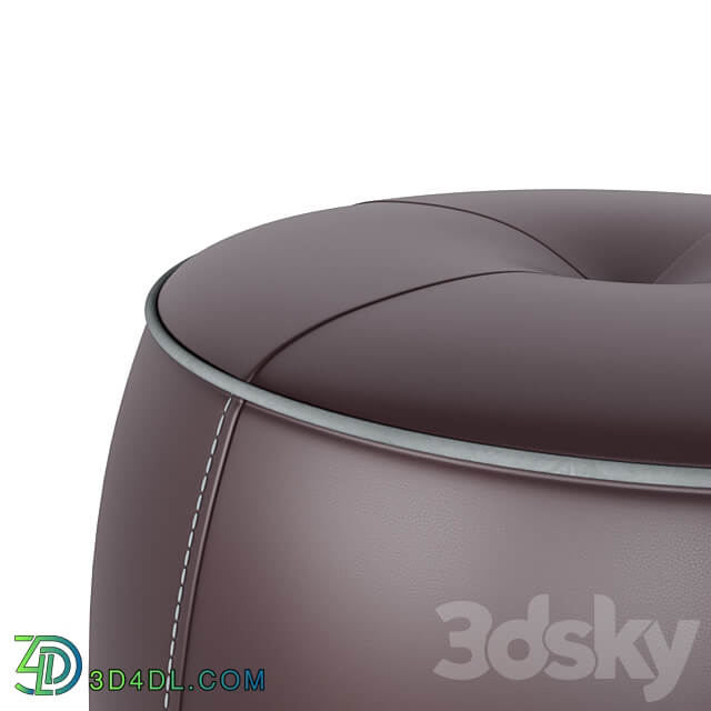 STORE 54 Jellybean leather pouffe 4 COLORS 3D Models