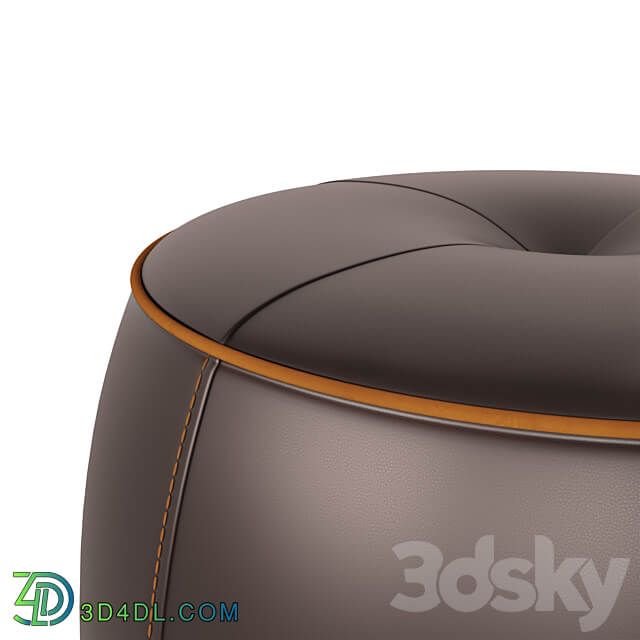 STORE 54 Jellybean leather pouffe 4 COLORS 3D Models