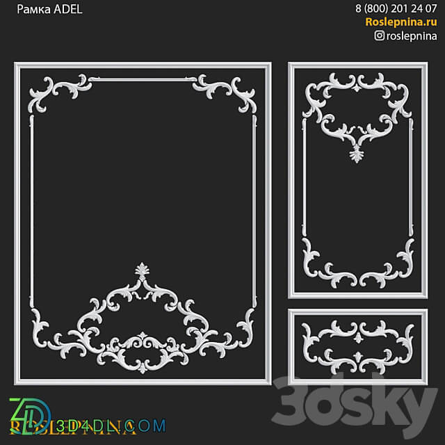 ADEL frame set by RosLepnina 3D Models