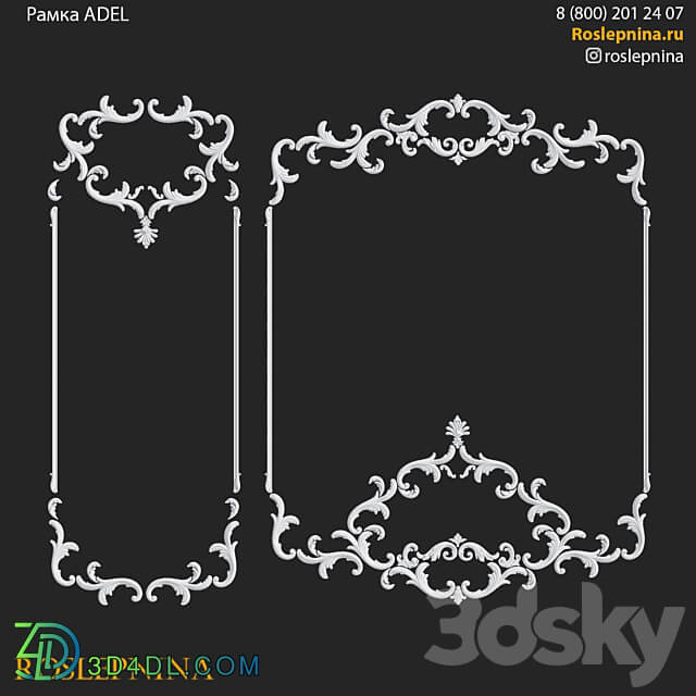 ADEL frame set by RosLepnina 3D Models