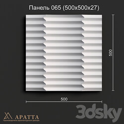 Aratta Panel 065 500x500x27 3D Models 