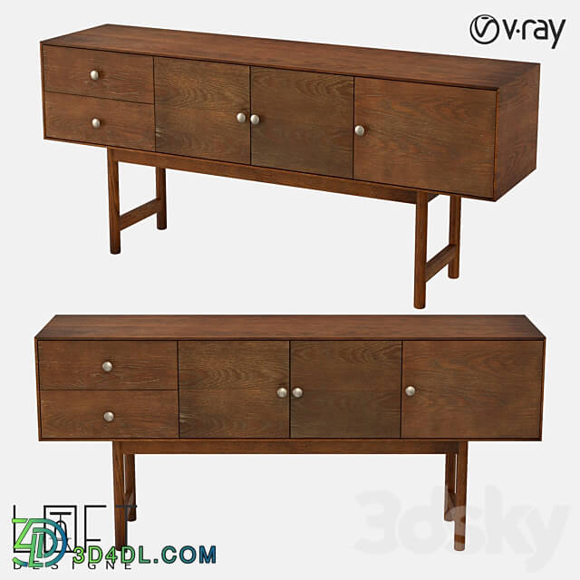 Chest of drawers LoftDesigne 80591 model Sideboard Chest of drawer 3D Models