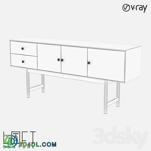 Chest of drawers LoftDesigne 80591 model Sideboard Chest of drawer 3D Models