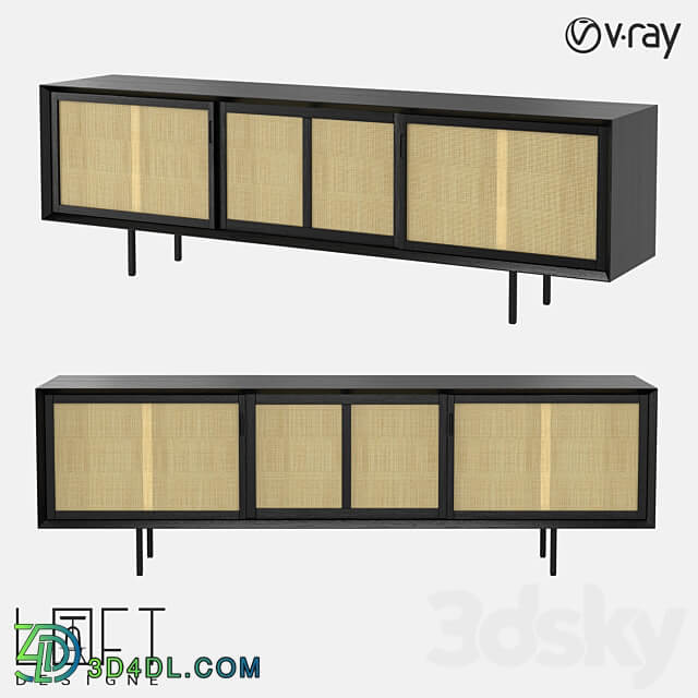 Chest of drawers LoftDesigne 81504 model Sideboard Chest of drawer 3D Models