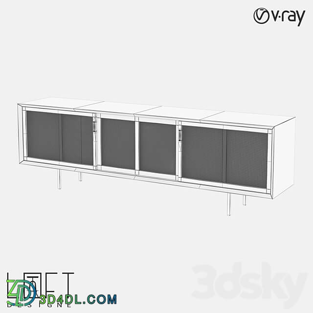 Chest of drawers LoftDesigne 81504 model Sideboard Chest of drawer 3D Models