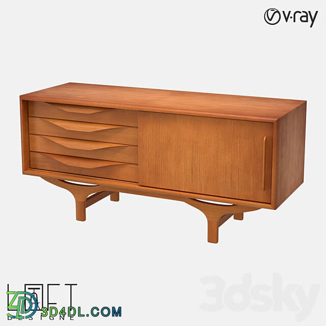 Chest of drawers LoftDesigne 81506 model Sideboard Chest of drawer 3D Models