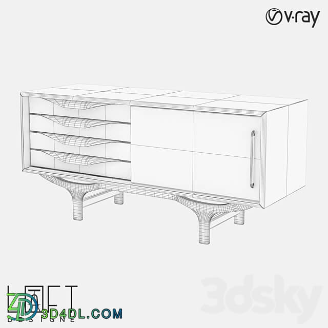 Chest of drawers LoftDesigne 81506 model Sideboard Chest of drawer 3D Models