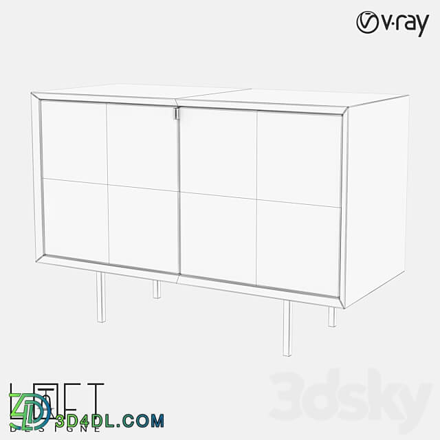 Chest of drawers LoftDesigne 81508 model Sideboard Chest of drawer 3D Models