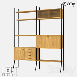 Shelving unit LoftDesigne 81510 model 3D Models 