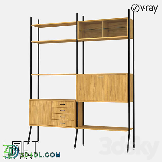 Shelving unit LoftDesigne 81510 model 3D Models