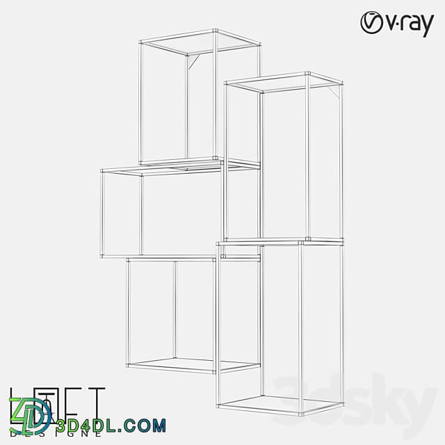 Hanging rack LoftDesigne 81511 model 3D Models