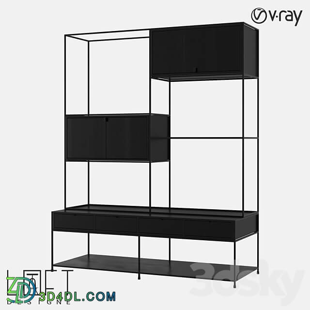 Bookcase LoftDesigne 81513 model 3D Models