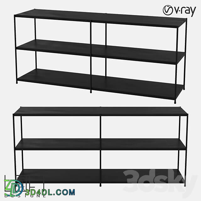 Bookcase LoftDesigne 81514 model 3D Models