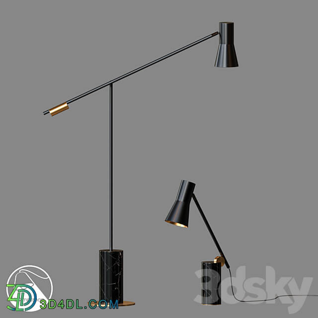 LampsShop.com T6089 Floor Lamp Zenno 3D Models