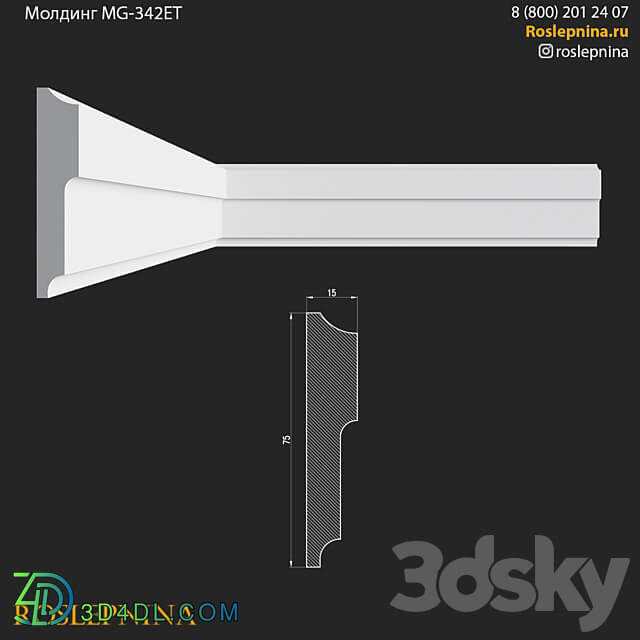 Molding MG 342ET from RosLepnina 3D Models