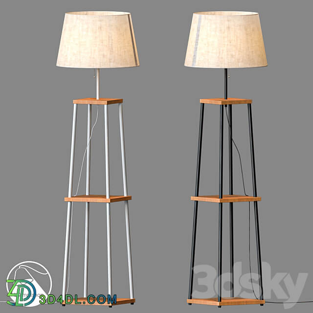 LampsShop.com T6014 Floor Lamp Functional 3D Models