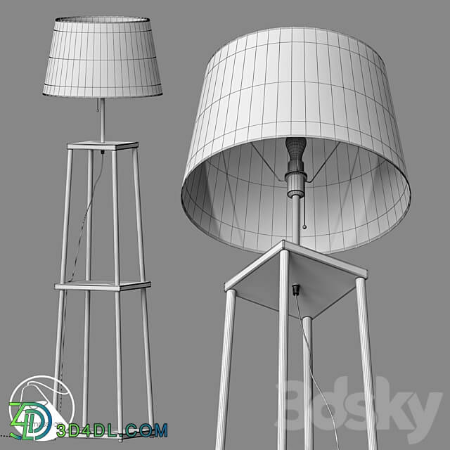 LampsShop.com T6014 Floor Lamp Functional 3D Models