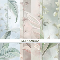 Designer wallpapers ALEXANDRA pack 3 3D Models 