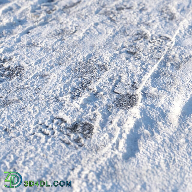 Winter footpath 04 8 meters Miscellaneous 3D Models