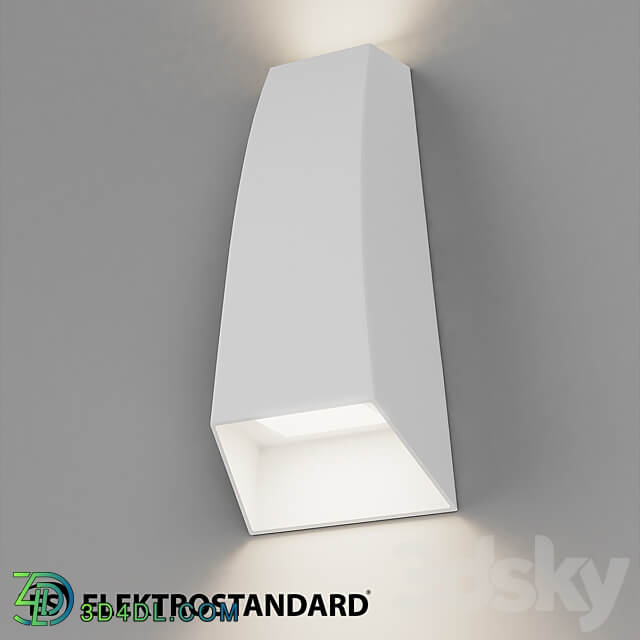 OM Street wall lamp Elektrostandard 1016 TECHNO White Gray 3D Models