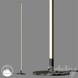 LampsShop.com T6027 Floor Lamp Black Sticks 3D Models 