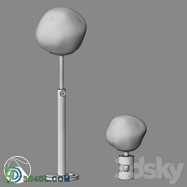 LampsShop.com T6022 Floor Lamp OPAL 3D Models