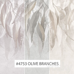 Creativille wallpapers 4753 Olive Branches 3D Models 