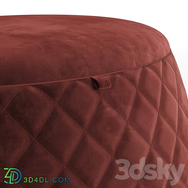 STORE 54 Ottoman BonBon Vin 3D Models