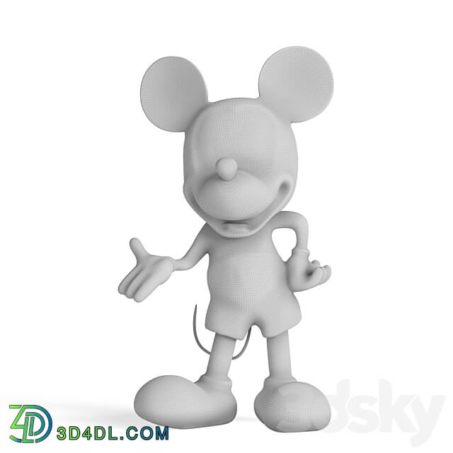 STORE 54 DECOR Sculpture Mickey say hi 3D Models