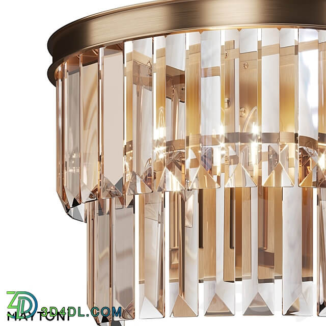 Wall lamp sconce MOD085WL 01G 3D Models